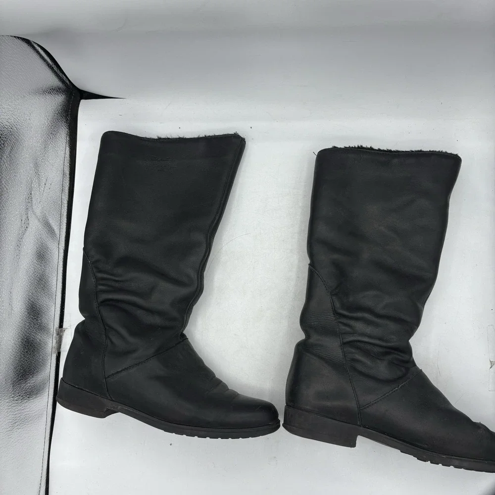 Siberian Husky Boots Womens Size 8.5 B Snow Winter‎ Lined Black Pull On